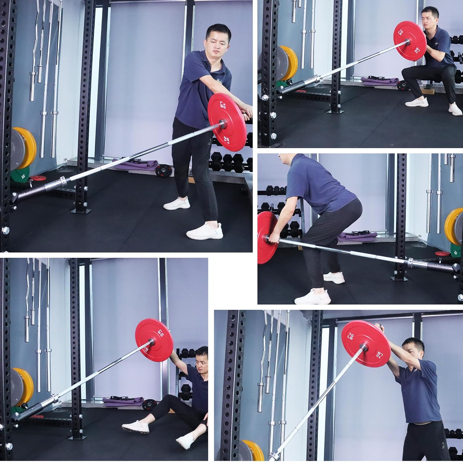 T Bar Row Landmine Attachment 360 Degree Swivel Base Olympic Bar