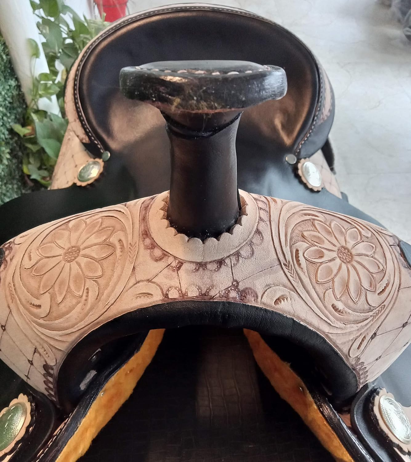 Leather Western Horse Saddle 12 Inch Barrel Trail Seat