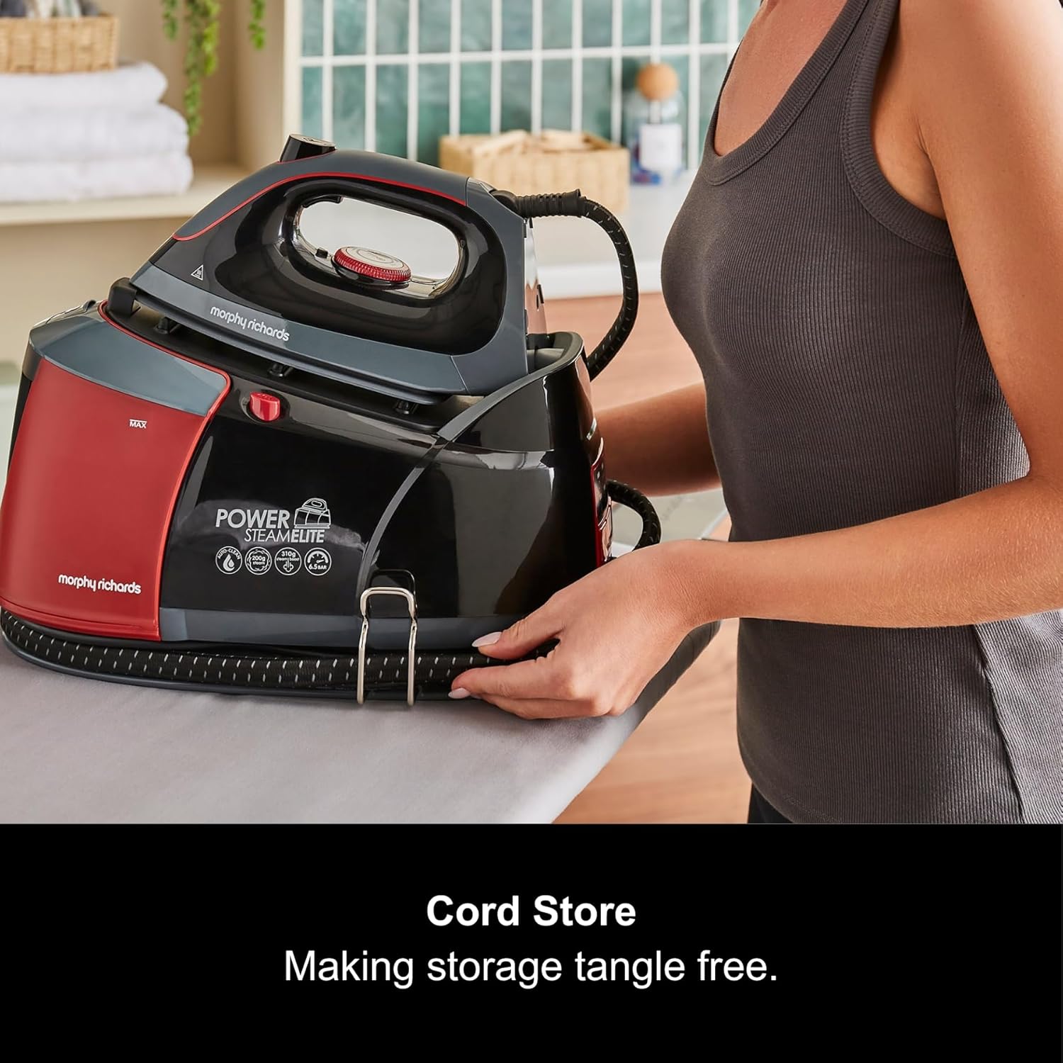 Steam Generator Iron 6 Bar Pressure 310g Steam Boost 1.3L Tank