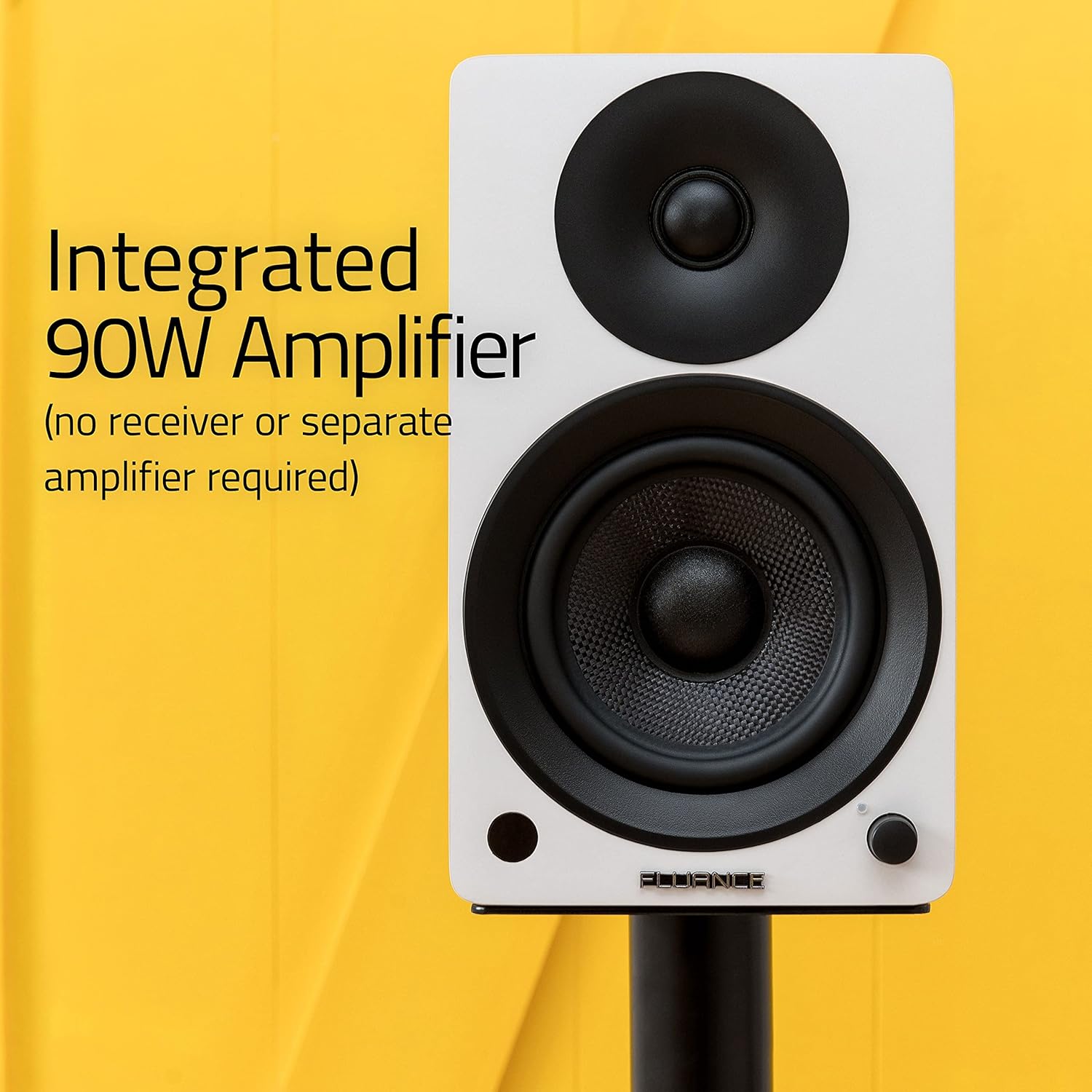 Active Bookshelf Speakers 90W Bluetooth 5 5 Inch HiFi RCA