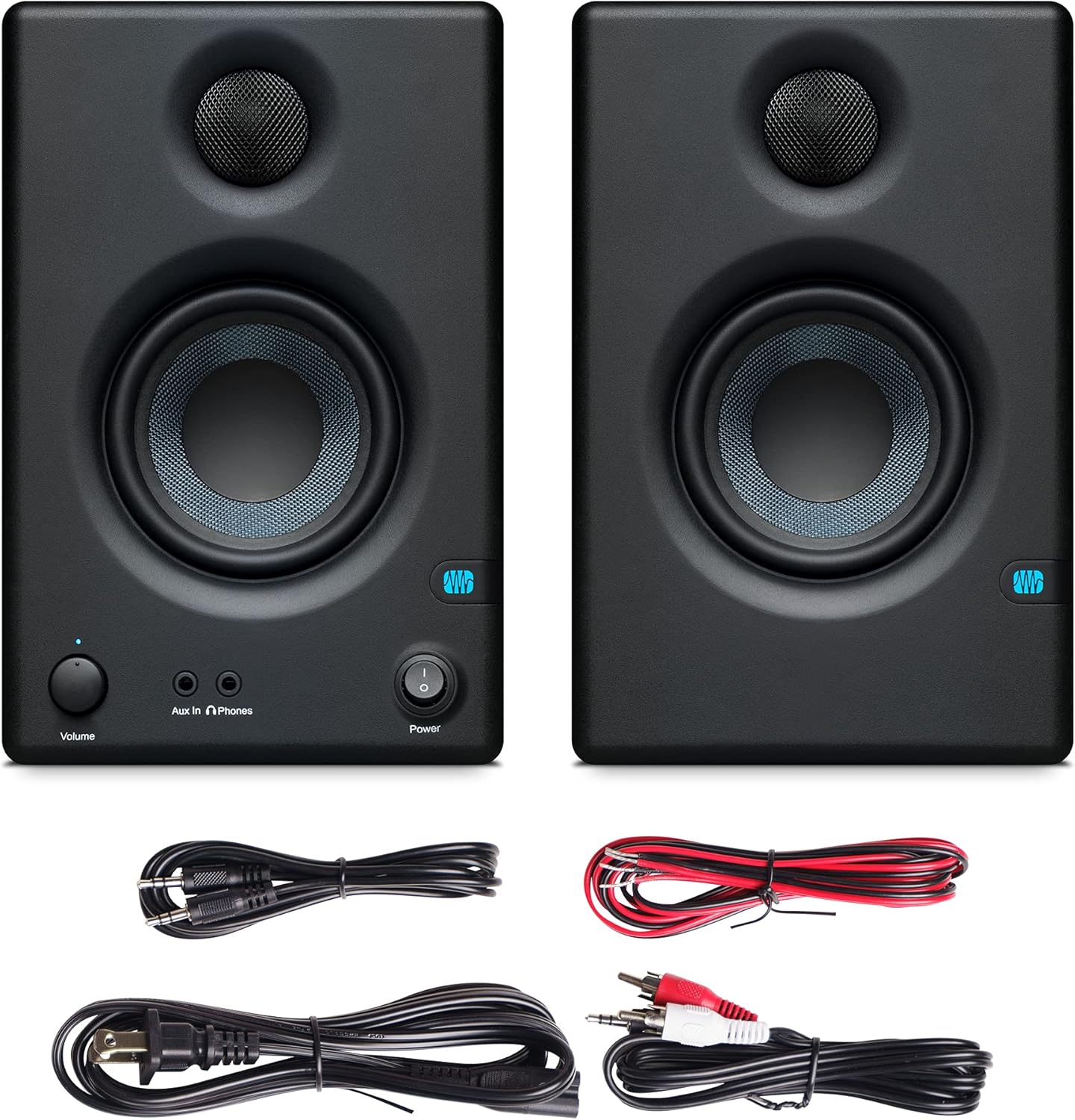 Powered Studio Monitor Speakers 3.5 Inch 50W Desktop Audio Pair