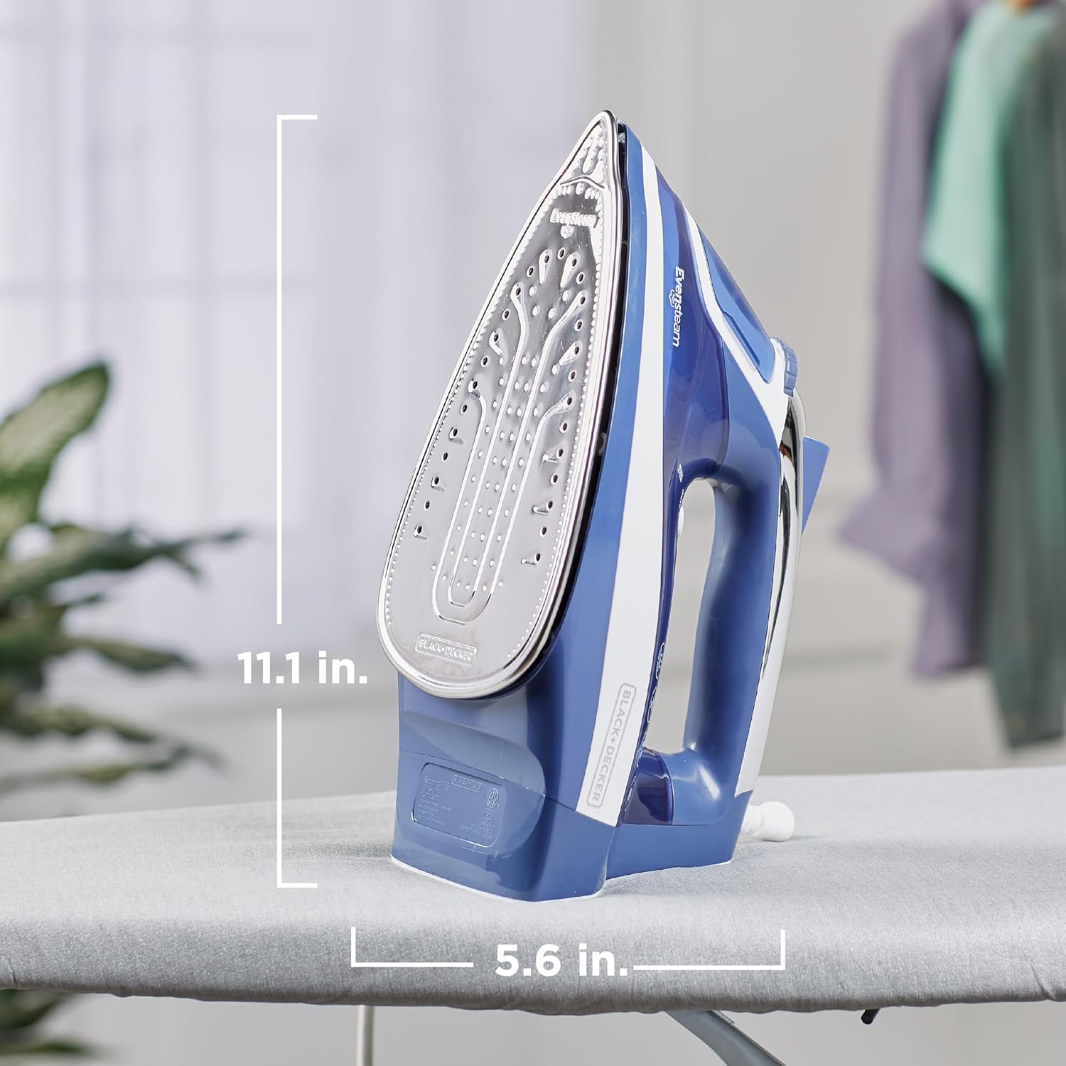 1200W Steam Iron Stainless Soleplate Smart Steam Auto Shut Off