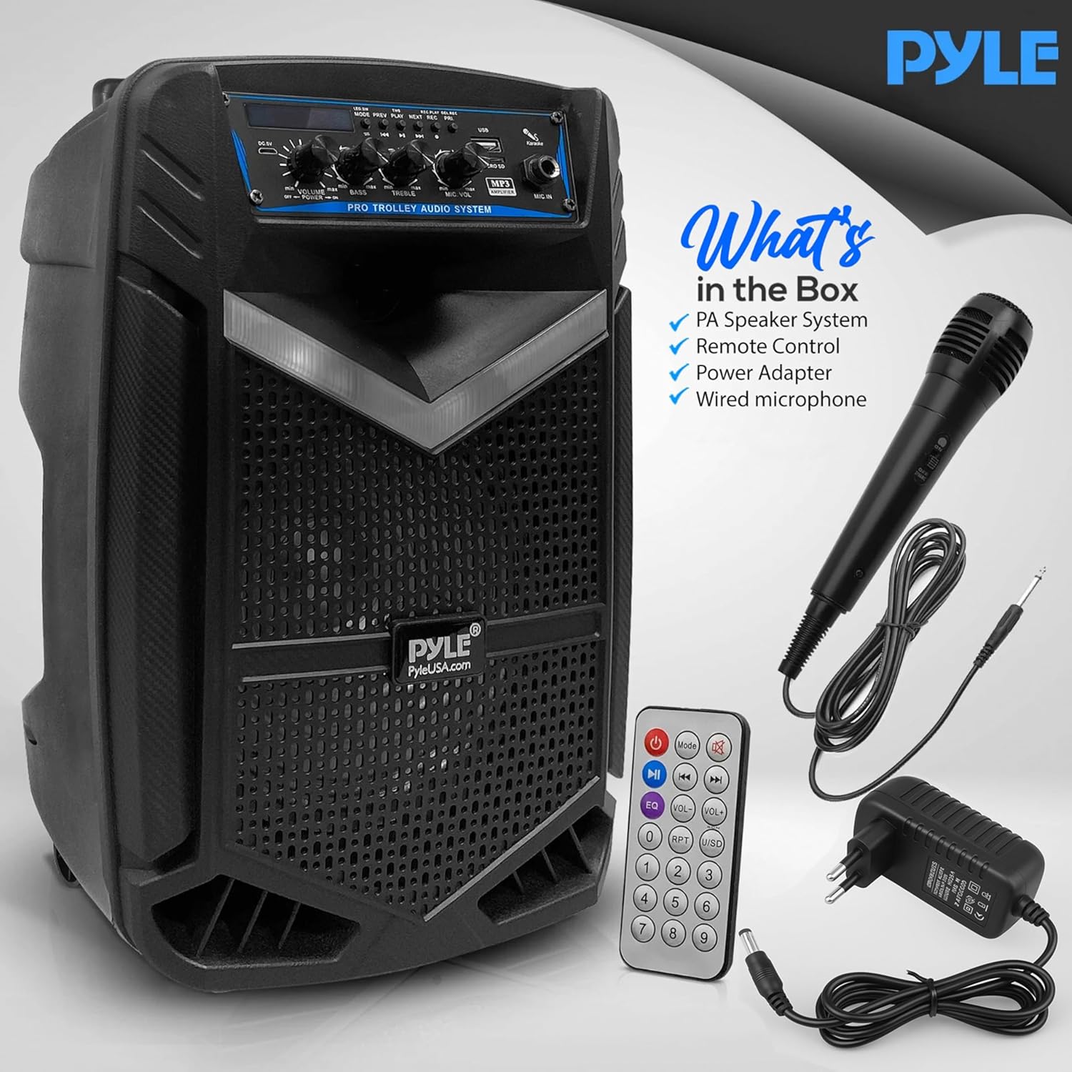 400W Portable PA Speaker Bluetooth Party Karaoke Subwoofer LED