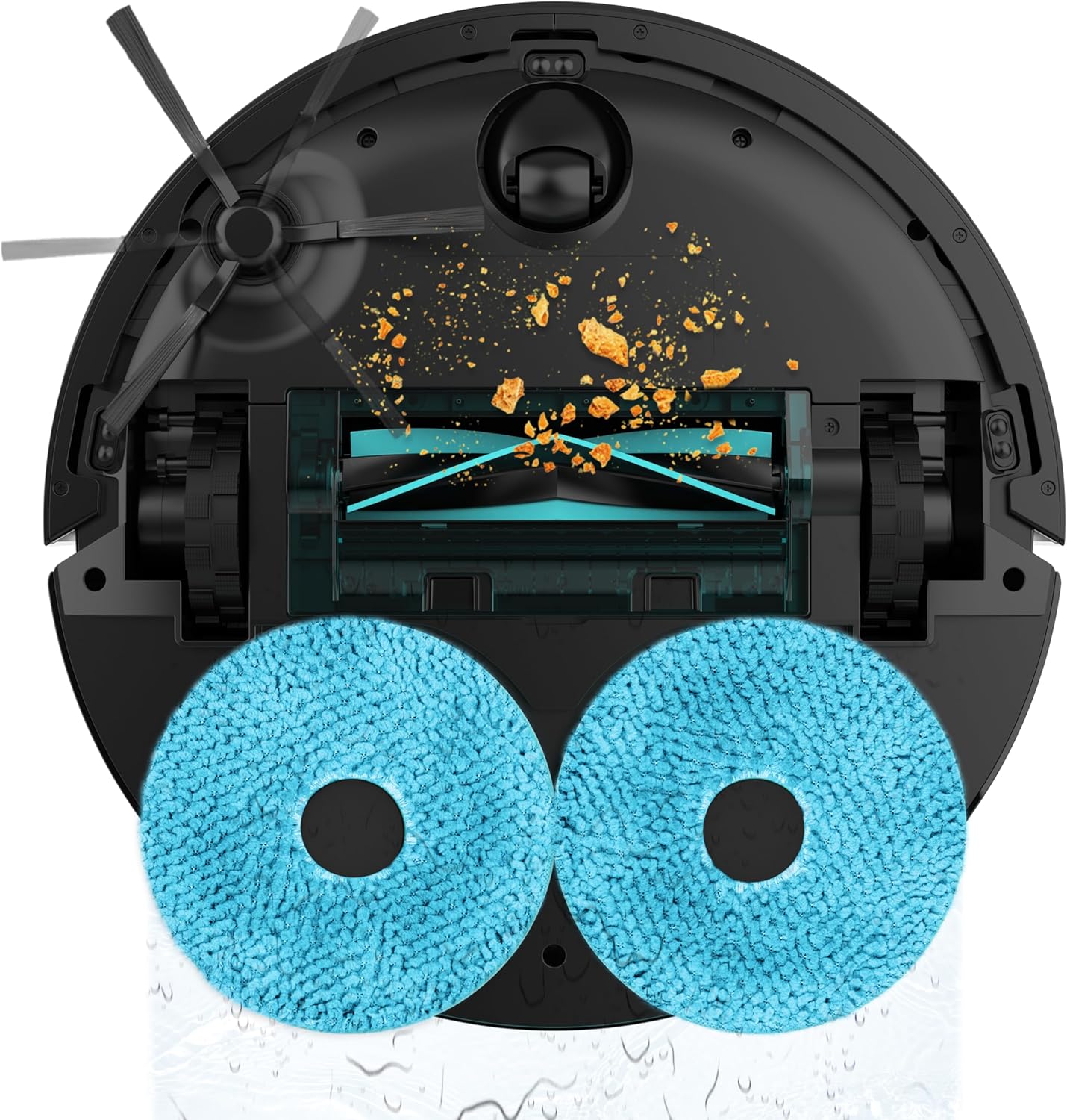 Robot Vacuum Mop Self Empty 15000Pa LiDAR Mapping Auto Wash 240min