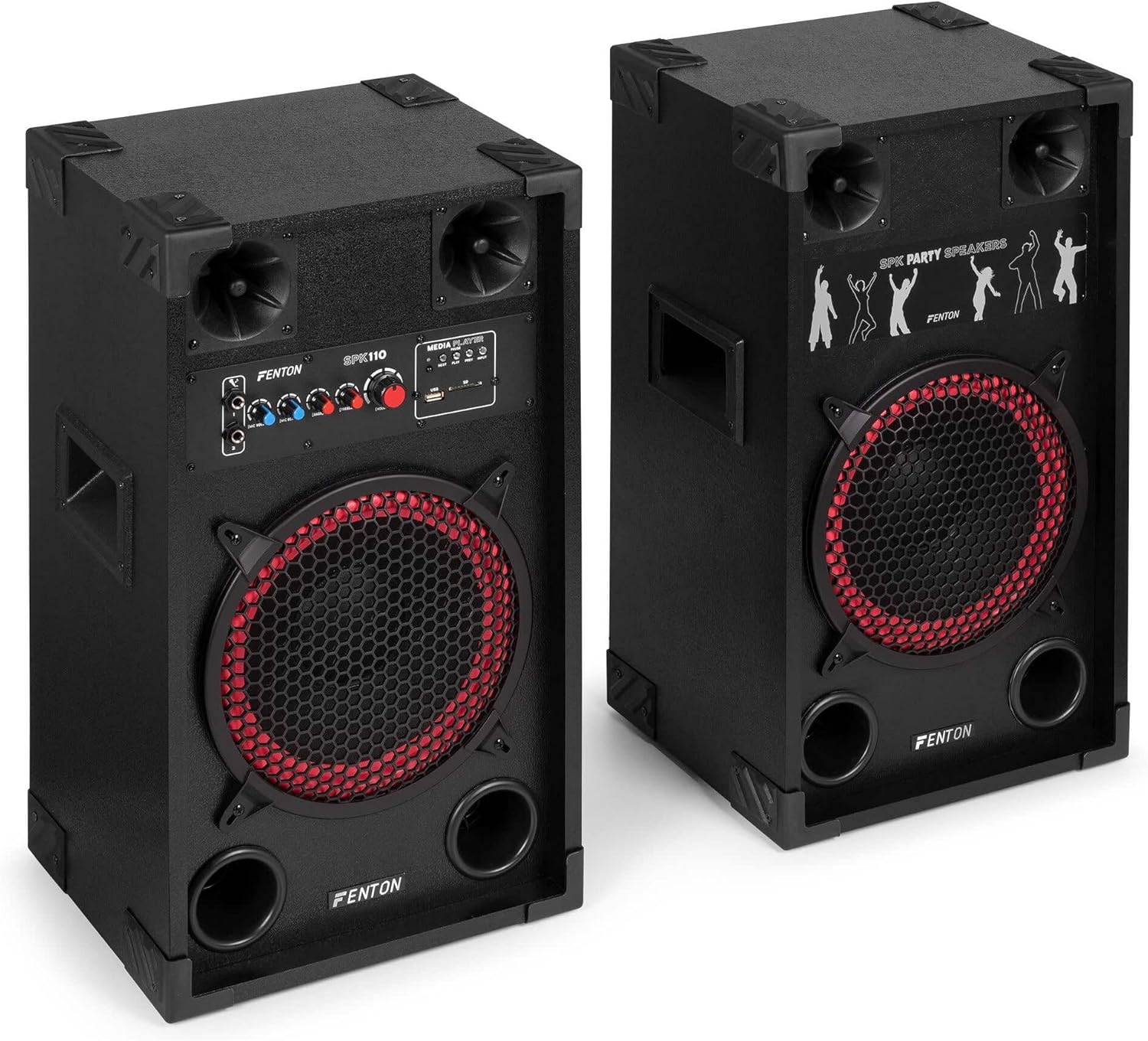 Bluetooth Party Speaker Set 600W 10 Inch DJ Karaoke System