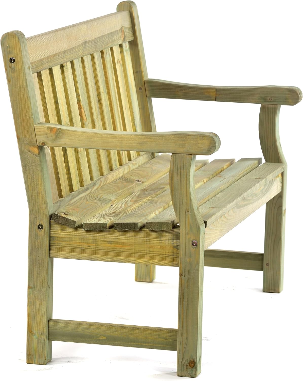 Wooden Garden Bench 120cm 2 Seater Pine Outdoor Patio Bench Seat