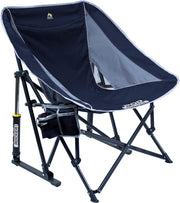 Portable Rocking Camping Chair Foldable Blue