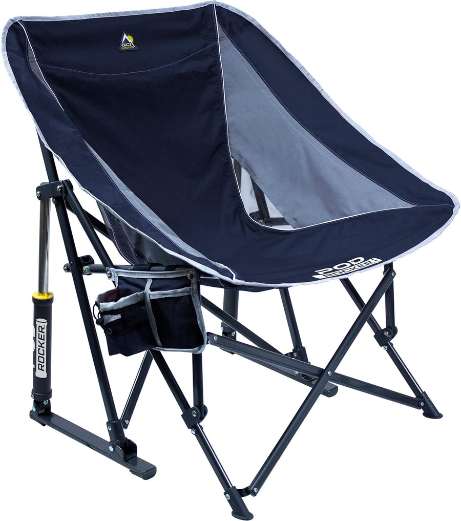 Portable Rocking Camping Chair Foldable Blue