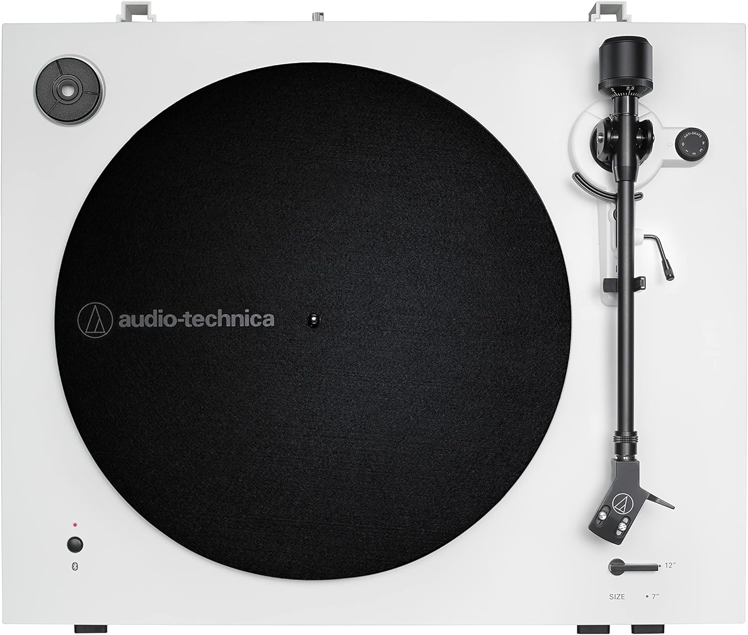 Bluetooth Automatic Belt Drive Turntable White 33 45 RPM
