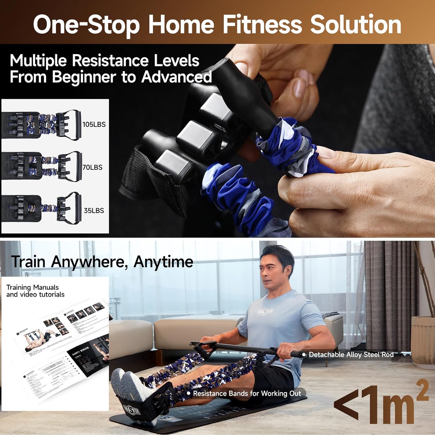 Adjustable Bench Press Resistance Bands Push Up Trainer