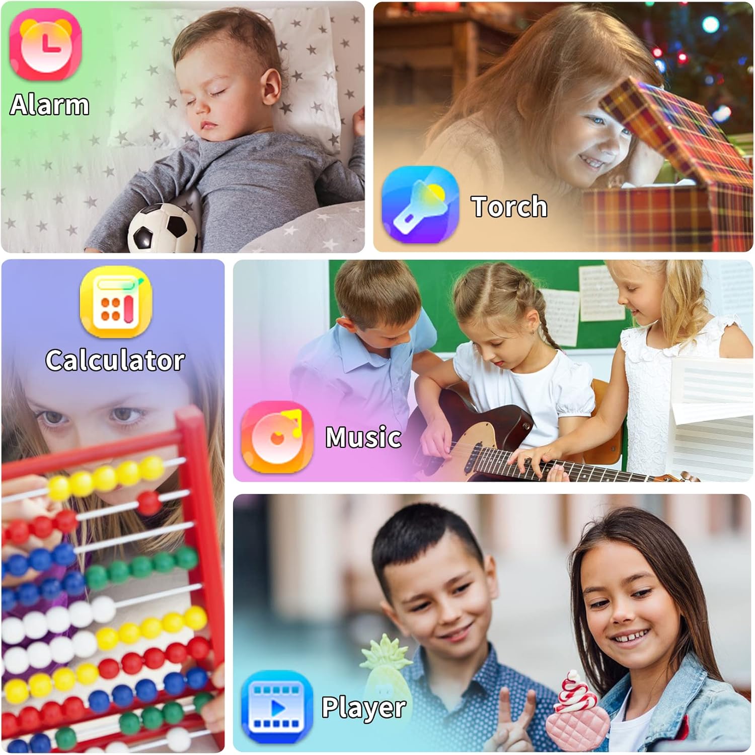 Kids Smart Watch Toy Camera Games Music Alarm Pedometer Watch