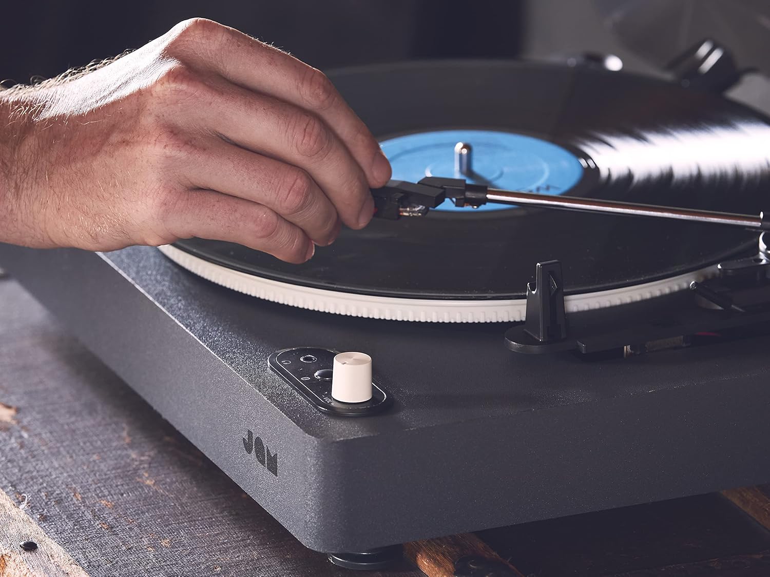 Wireless 3-Speed Turntable with Bluetooth, Vinyl to MP3, Dust Cover