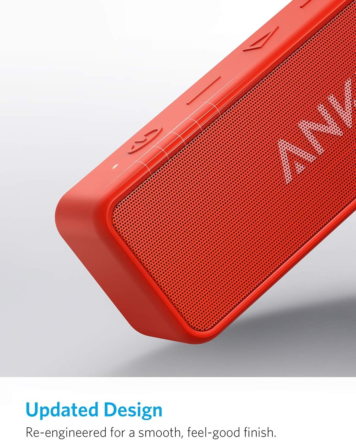 Red Portable Bluetooth Speaker 12W Bass IPX7 Waterproof 24H