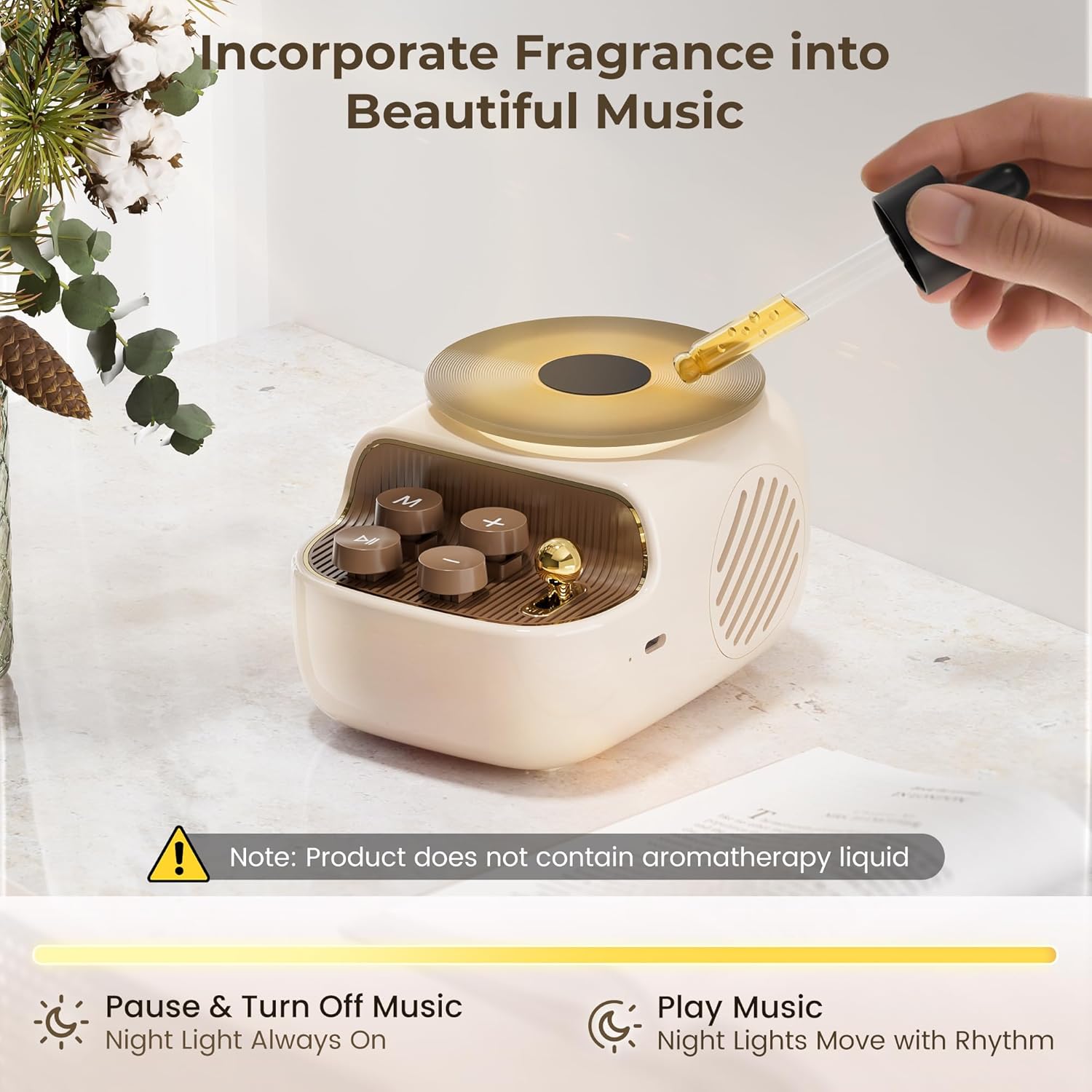 Mini Retro Bluetooth Speaker Night Light Portable TF Card
