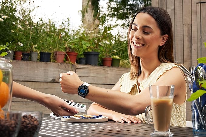 44mm Smart Watch Health Fitness Tracker Bluetooth Black