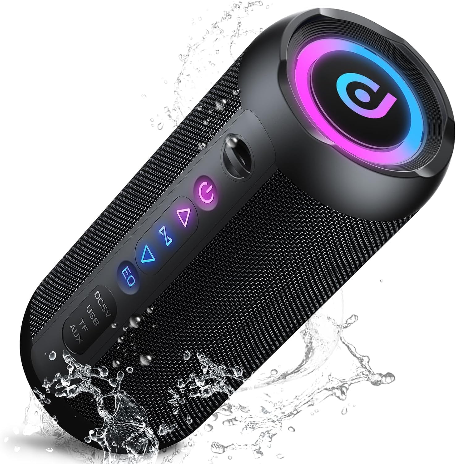 Portable Bluetooth Speaker 30W Stereo Waterproof RGB Lights