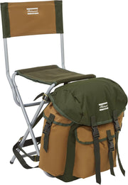 Folding Fishing Chair with Rucksack Storage Green