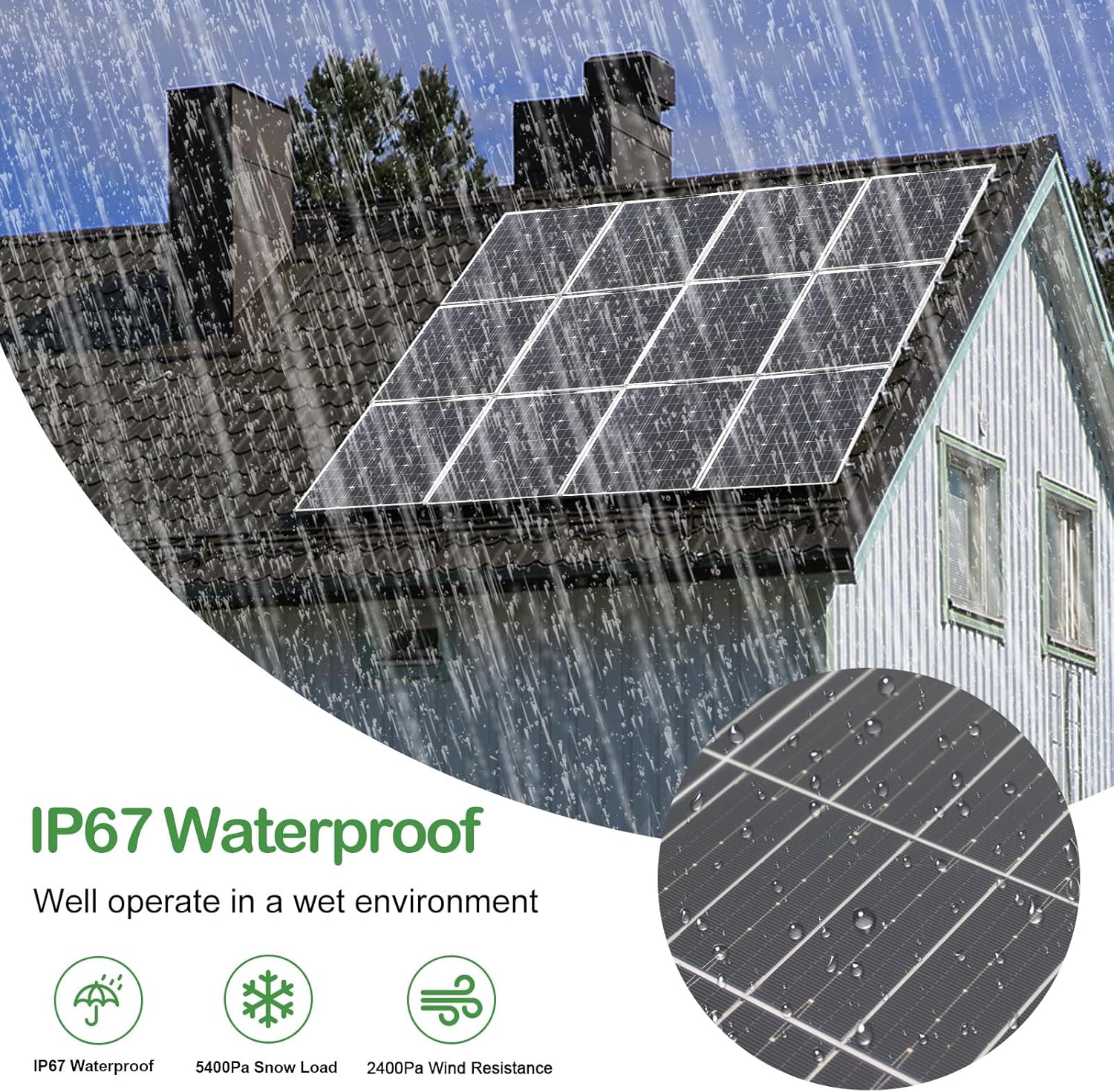 100W Flexible Solar Panel Kit 12V 24V Charge Controller