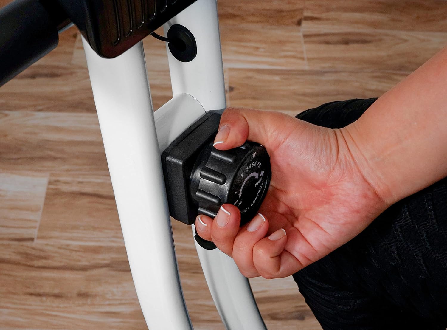 Foldable Exercise Bike Indoor Cycling Cardio Trainer w/ LCD Monitor