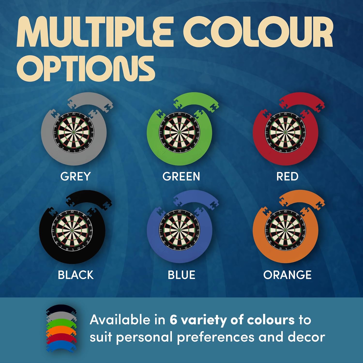 Dartboard Surround EVA Foam Wall Protector Blue Lightweight Durable