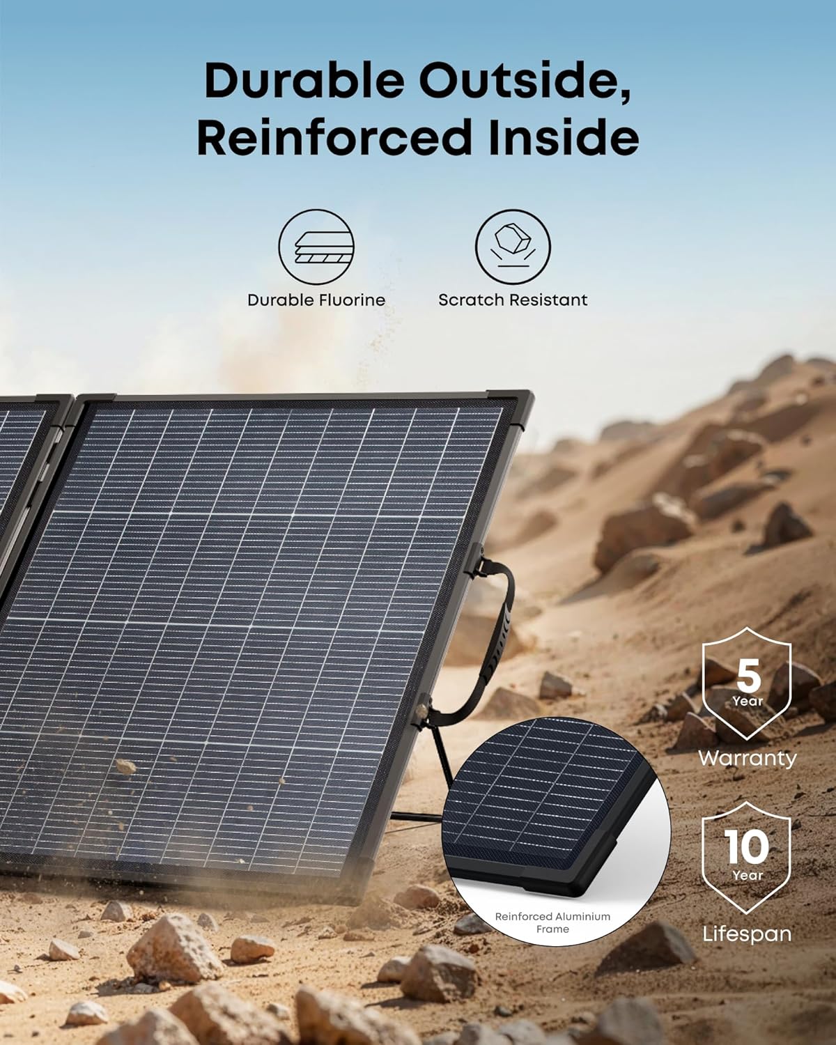 200W Bifacial Portable Solar Panel Foldable IP68 Charger