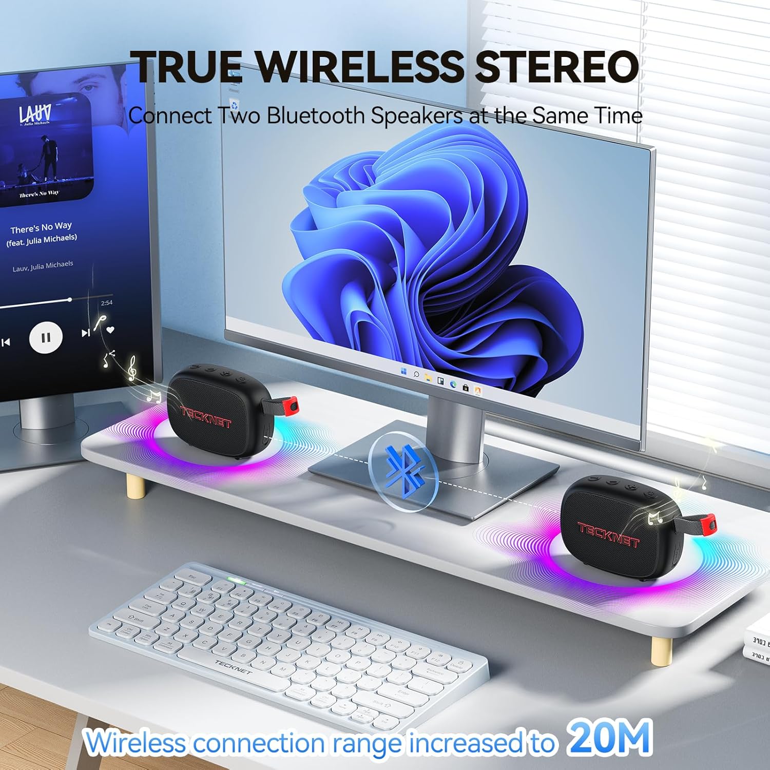 Bluetooth Speaker 30W Waterproof IP67 30H Playtime TWS Bass