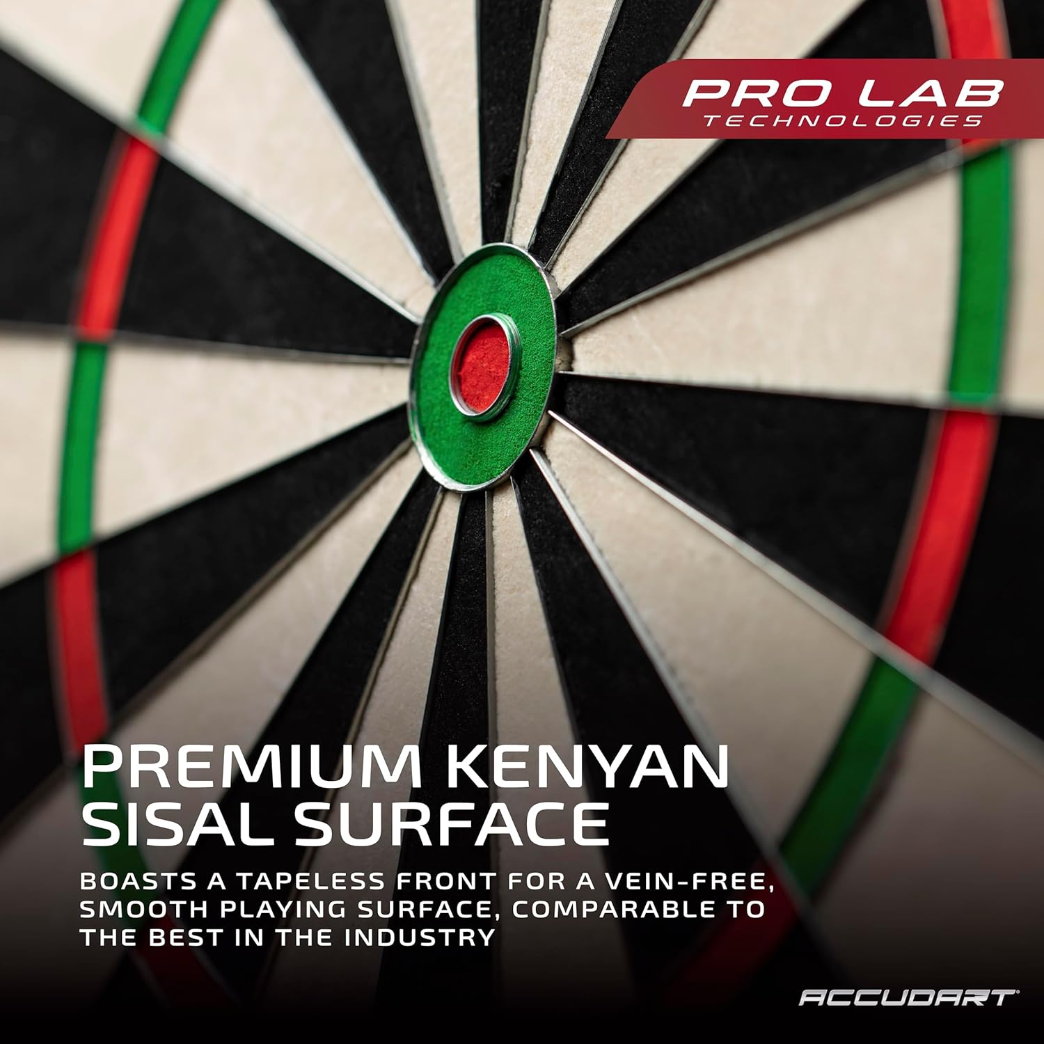 Professional Sisal Dartboard 18in Razor Thin Wire Rotating Ring