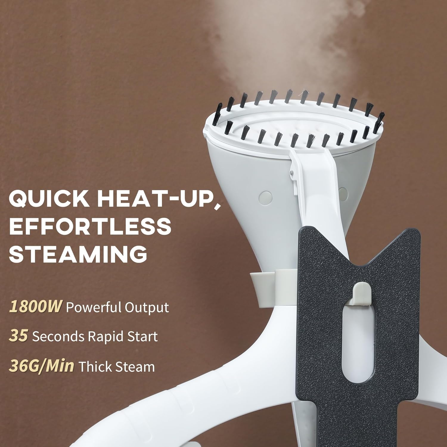 Upright Garment Steamer 1800W 1.8L Tank 50 Min Steam 36g