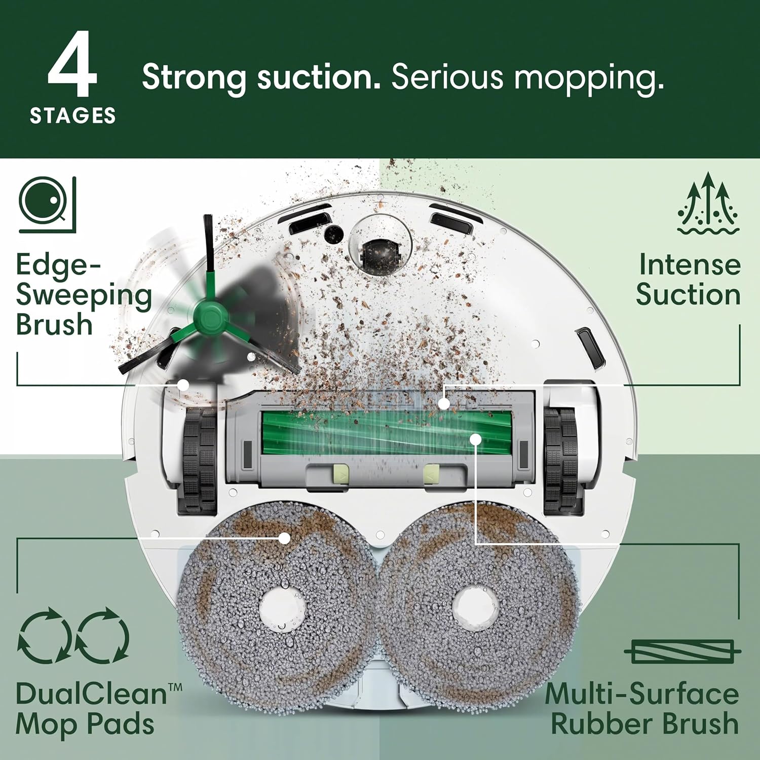 Robot Vacuum Mop Self Empty LiDAR Smart Mapping Auto Wash Dock