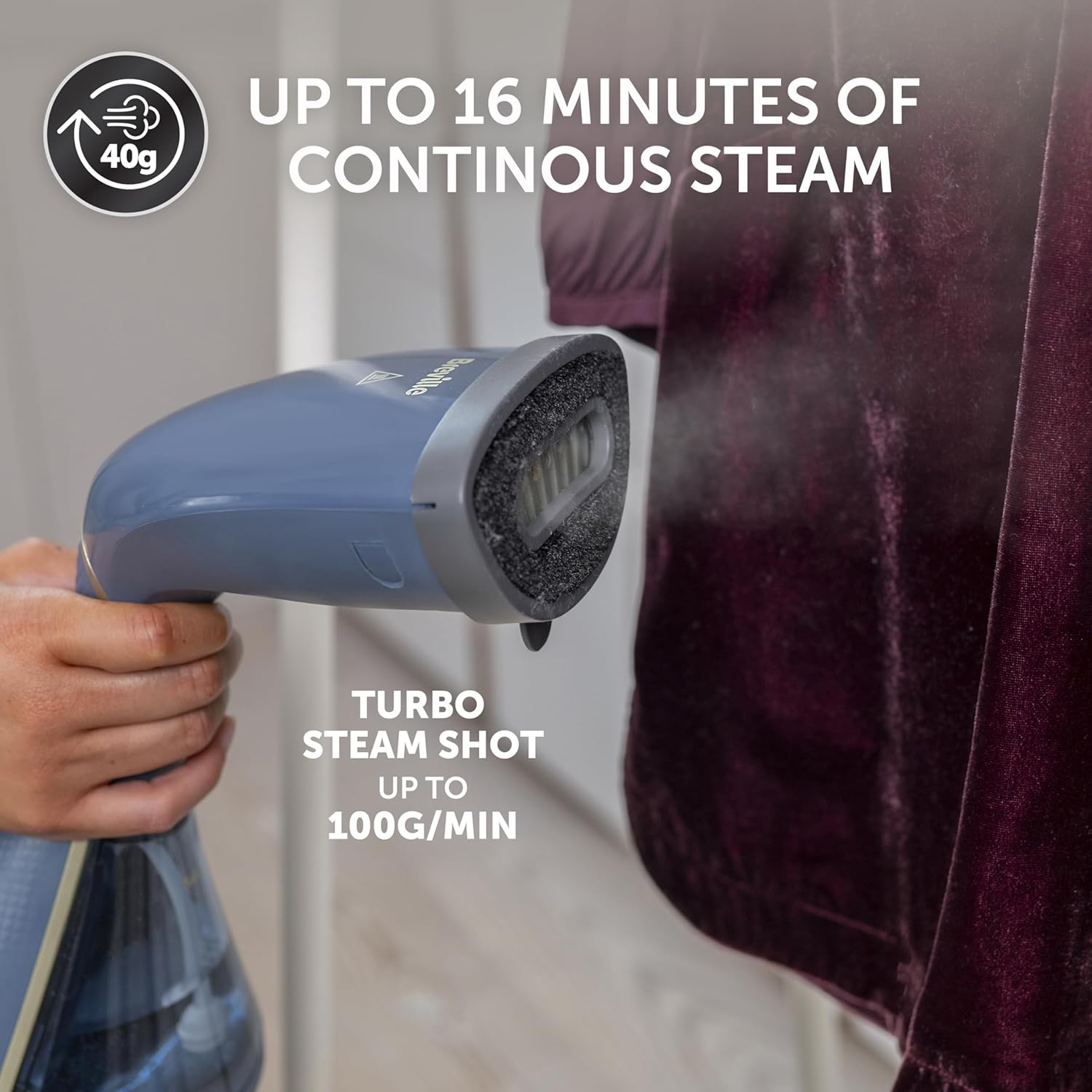 Handheld Clothes Steamer 2100W 40g Steam Fast Heat 240ml