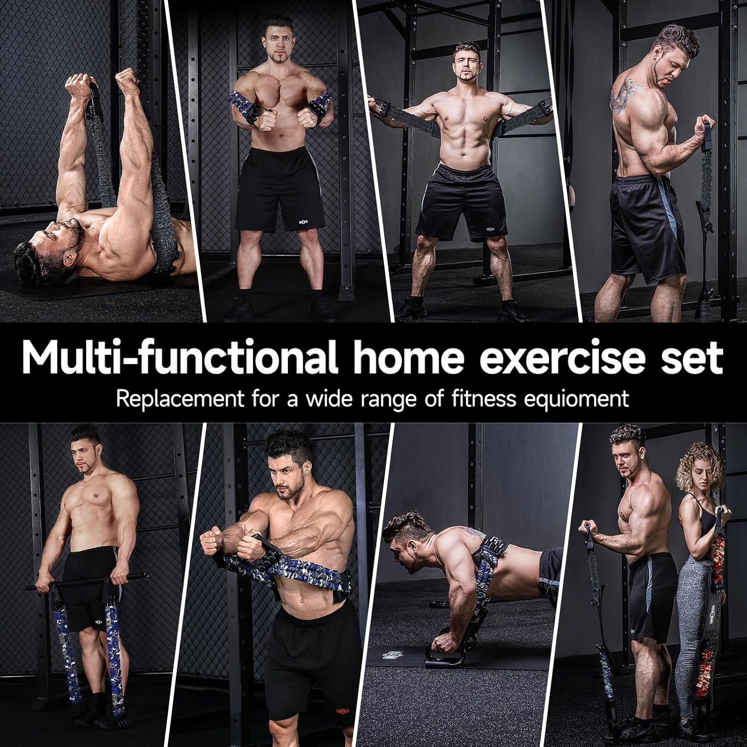 Adjustable Bench Press Resistance Bands Push Up Trainer