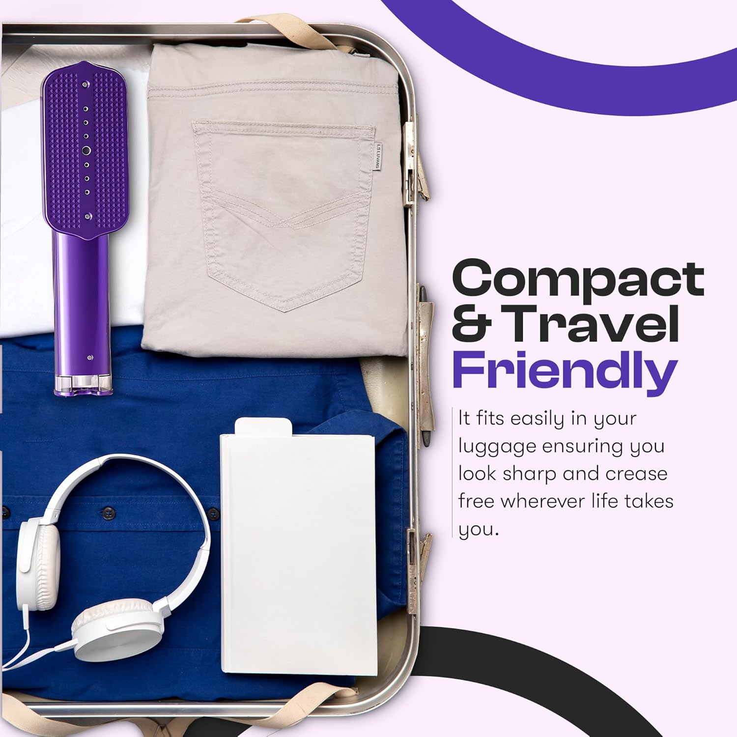 Travel Garment Steamer Dual Voltage 1200W 20s Heat Portable
