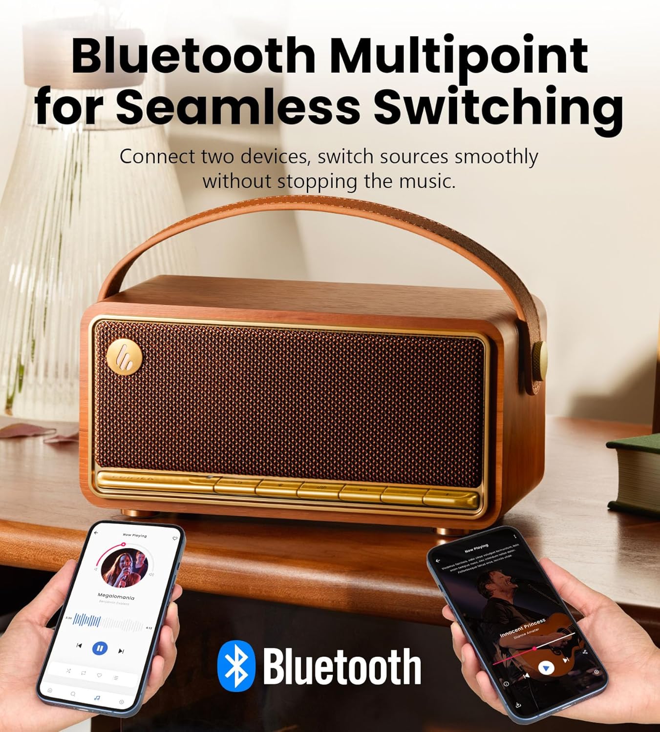 40W Bluetooth Speaker HiFi 360 Sound 19H Playtime Portable