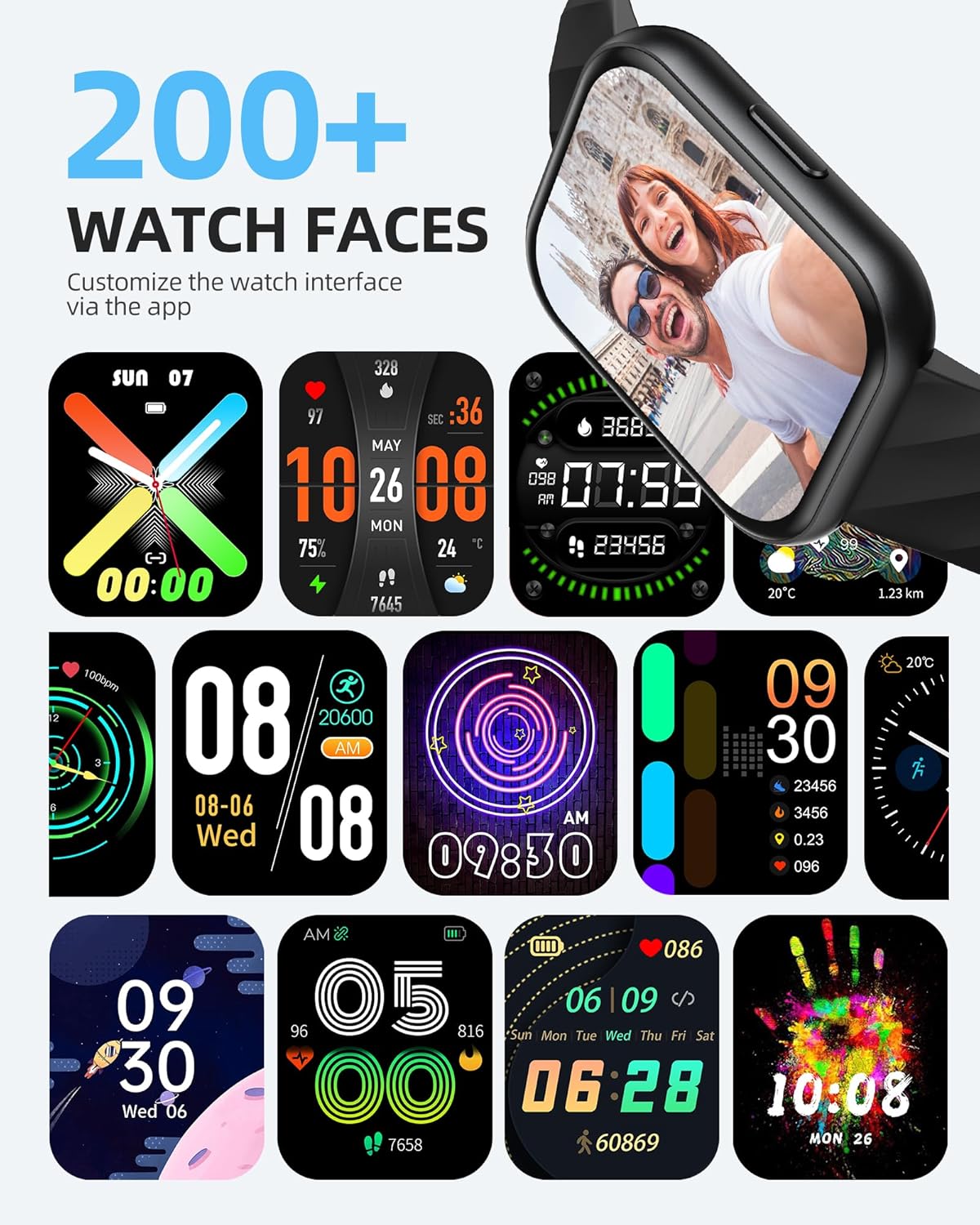 Swimming Smart Watch 100 Sports 5ATM Sleep Tracker
