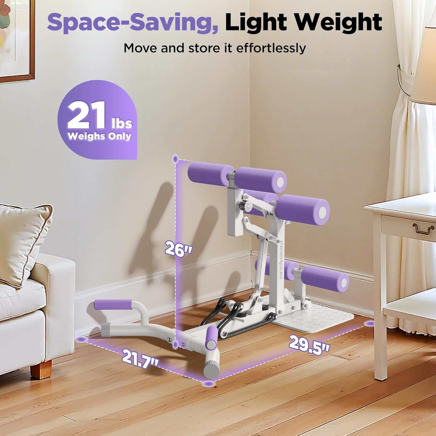 Deep Squat Machine Glute Leg Trainer Adjustable Home Gym