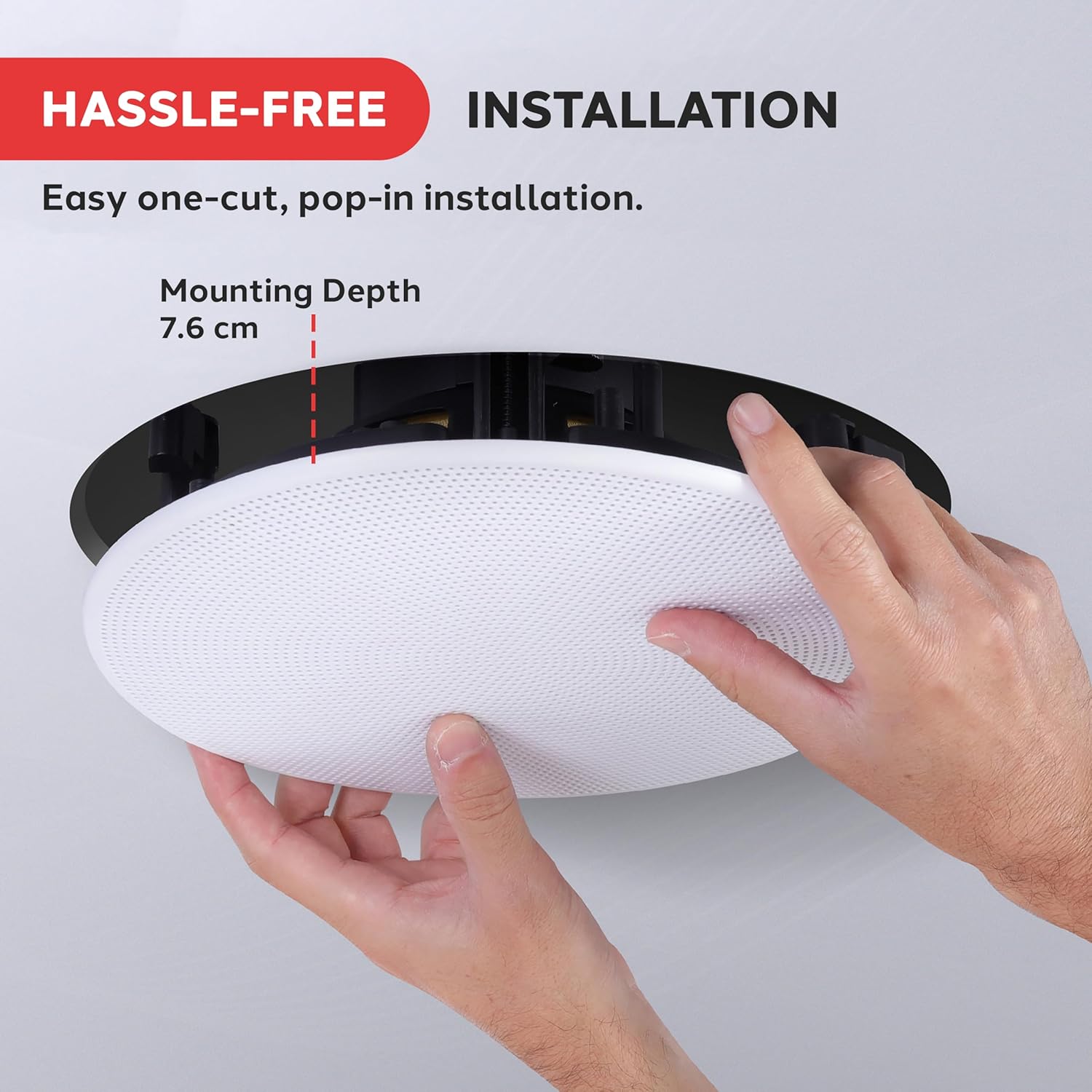 5.25 Inch In Ceiling Wall Speakers 150W Flush Mount Stereo Pair