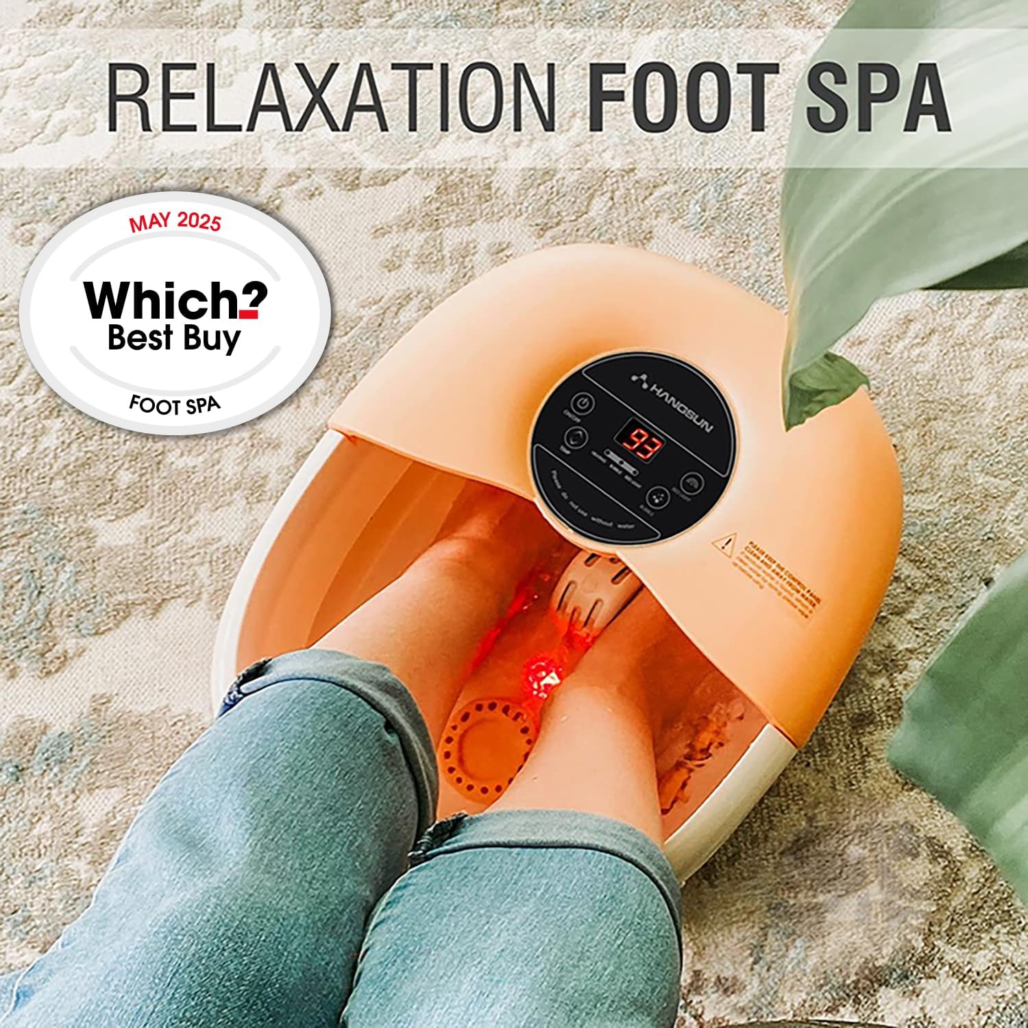 Heated Foot Spa Massager Bubble Bath Rollers Infrared Temp Control