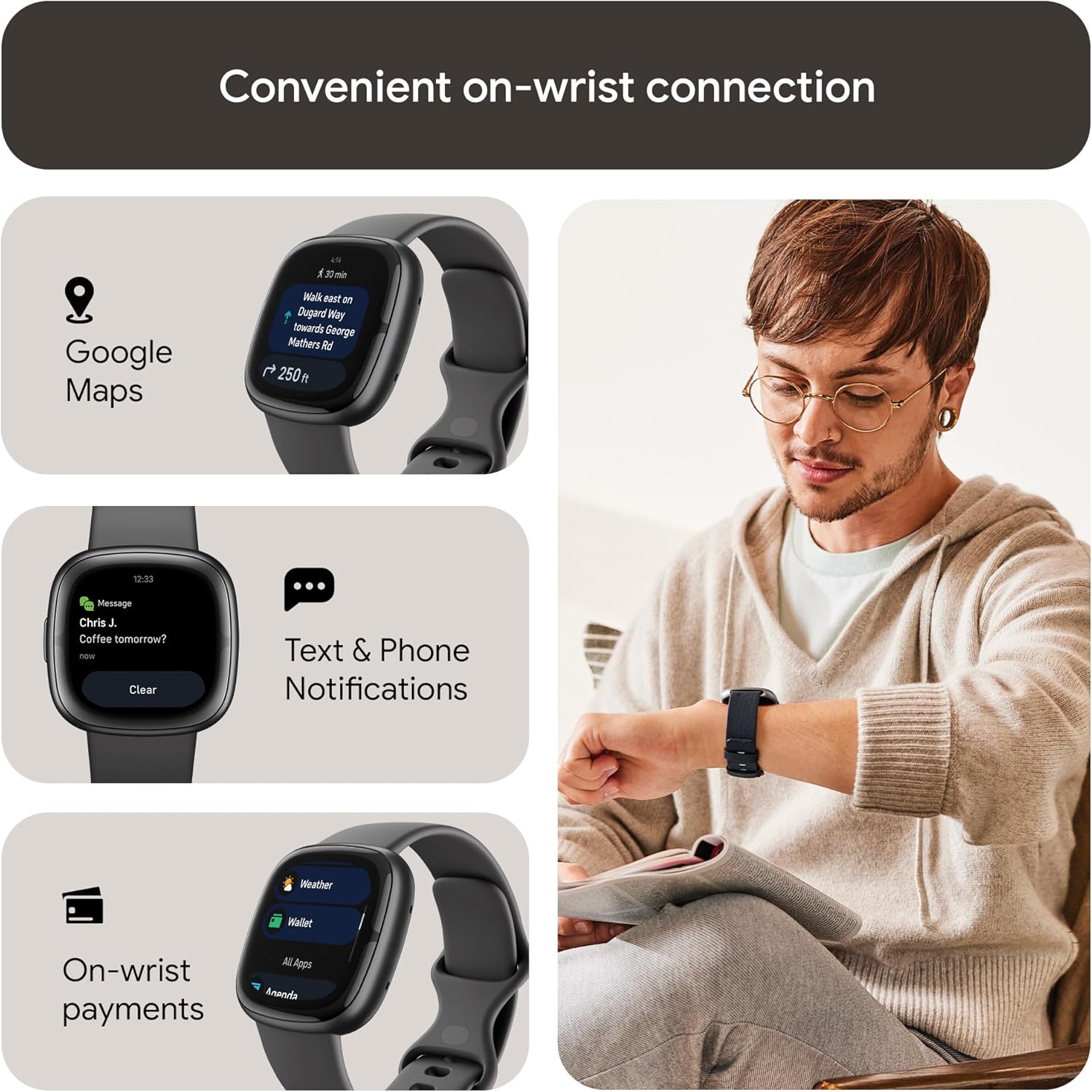 Premium Health Fitness Smart Watch GPS Sleep Stress Tracker