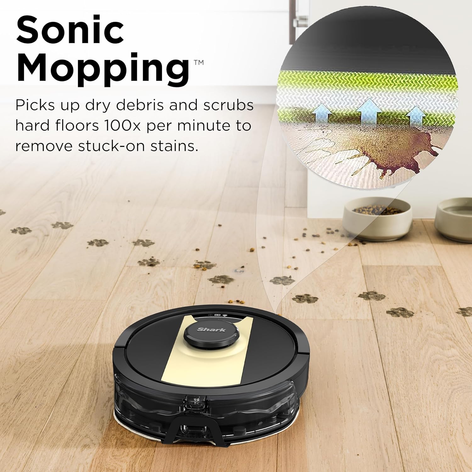 Robot Vacuum Mop Smart Mapping Sonic Scrub Pet Hair Alexa WiFi