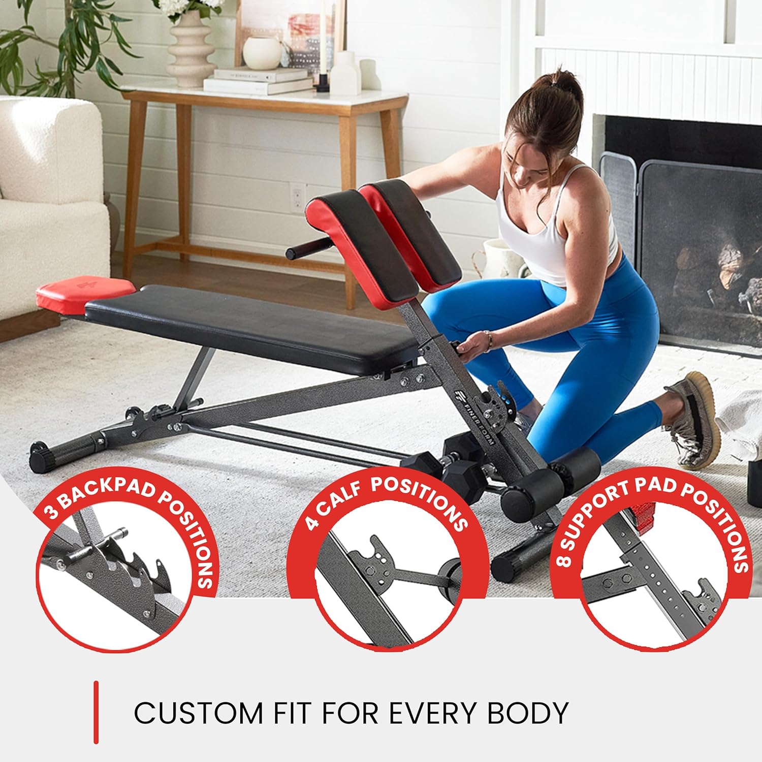 Multi Function Weight Bench Roman Chair Hyperextension Bench