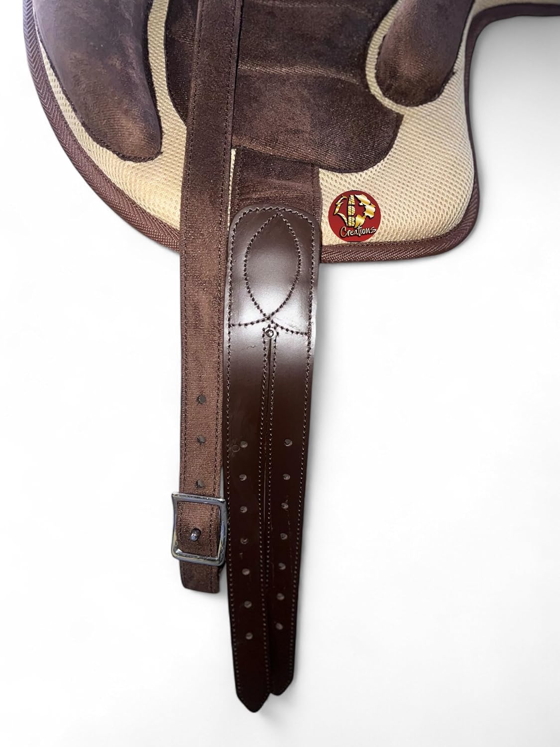 Beige Pony Adult Treeless Horse Saddle 10 5 Inch Set