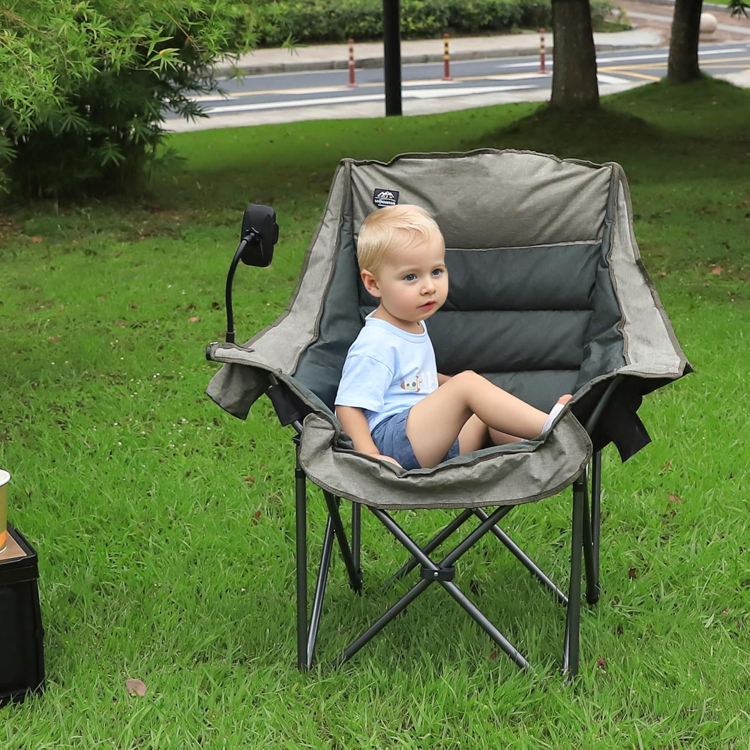 Oversized Folding Camping Chair Heavy Duty Portable Seat