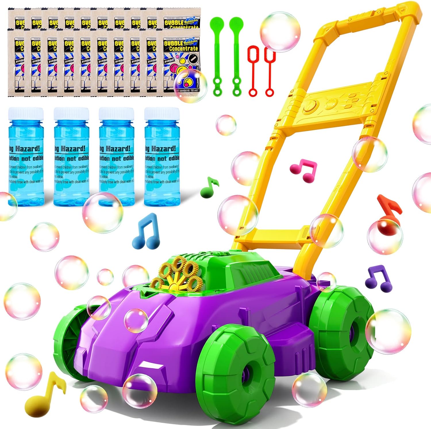 Bubble Lawn Mower 5000 Kids Push Outdoor Toy Gift Set