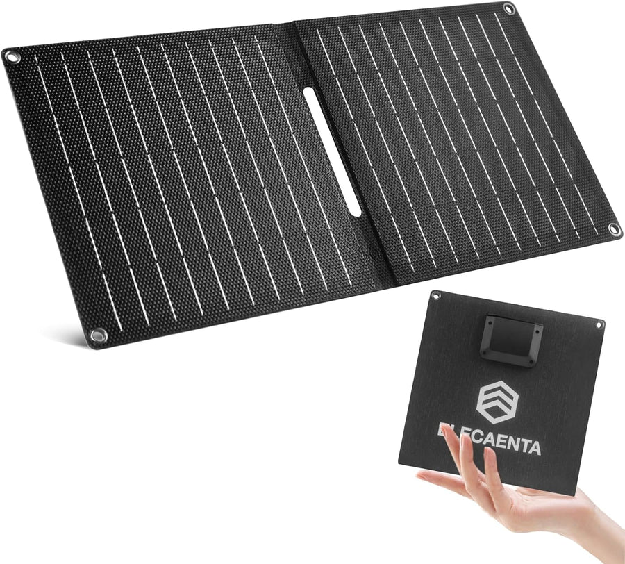15W Portable Solar Charger ETFE USB C USB A Camping