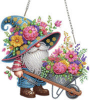 Gnome Diamond Painting Kit 20cm DIY 5D Rhinestone Hanging Decor