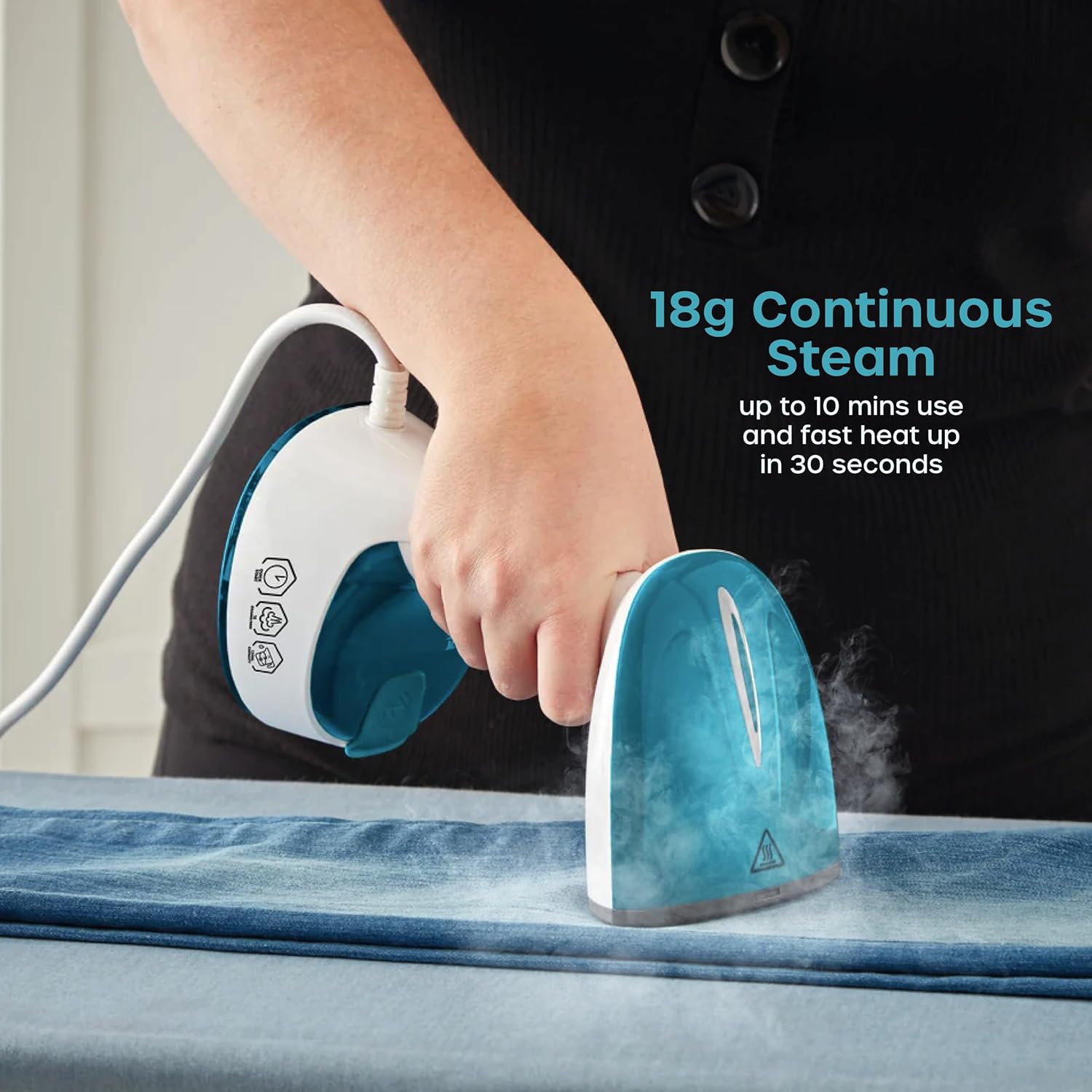 Handheld Garment Steamer 1470W Foldable 120ml Fast Steam Brush