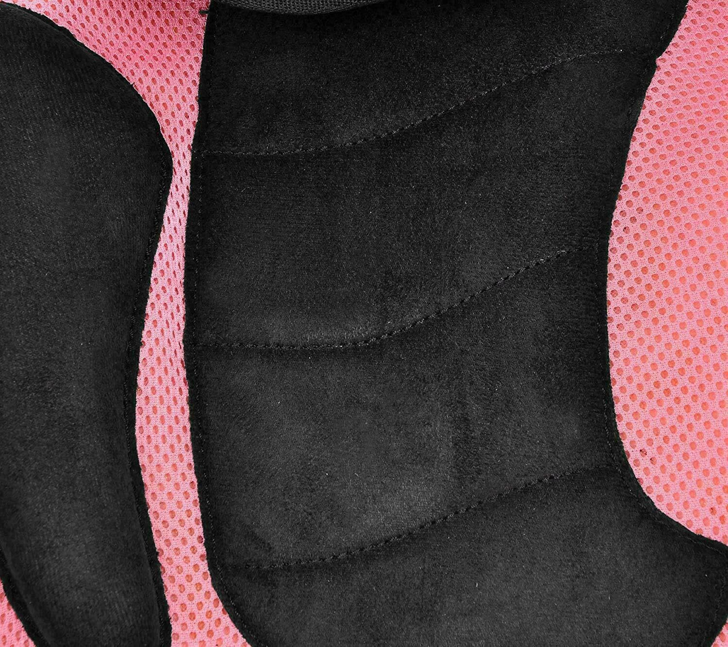 Pink Treeless English Horse Saddle 14 Inch Suede Set