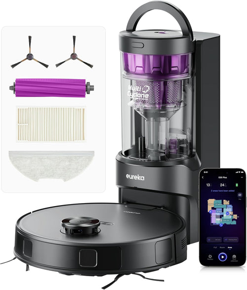 Robot Vacuum Mop Self Empty 8000Pa AI LiDAR 45 Day Pet Hair