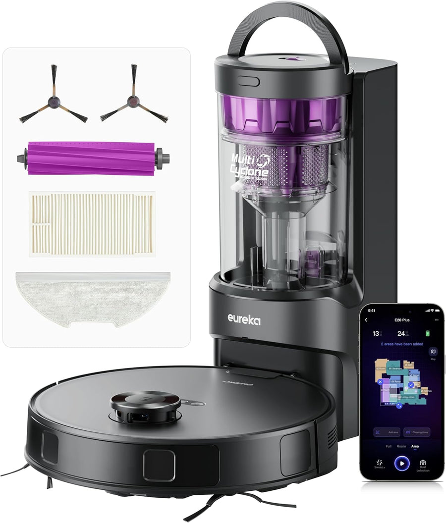 Robot Vacuum Mop Self Empty 8000Pa AI LiDAR 45 Day Pet Hair