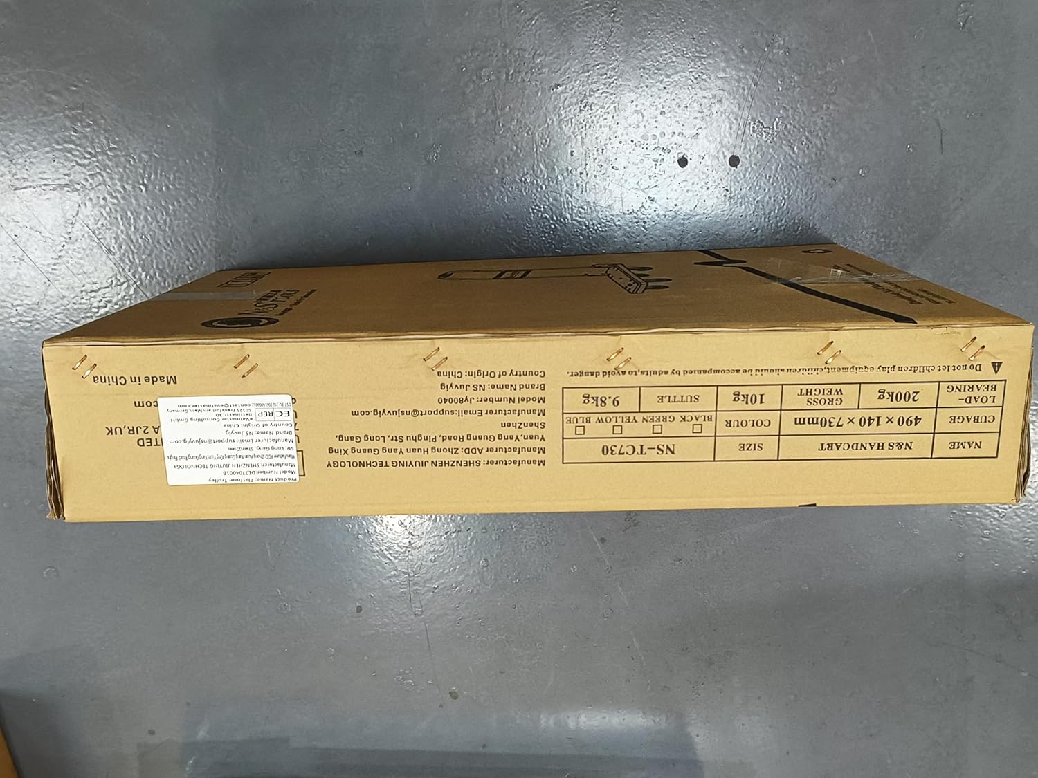 Silent Wheel Platform Trolley 200KG One Hand Fold Cart